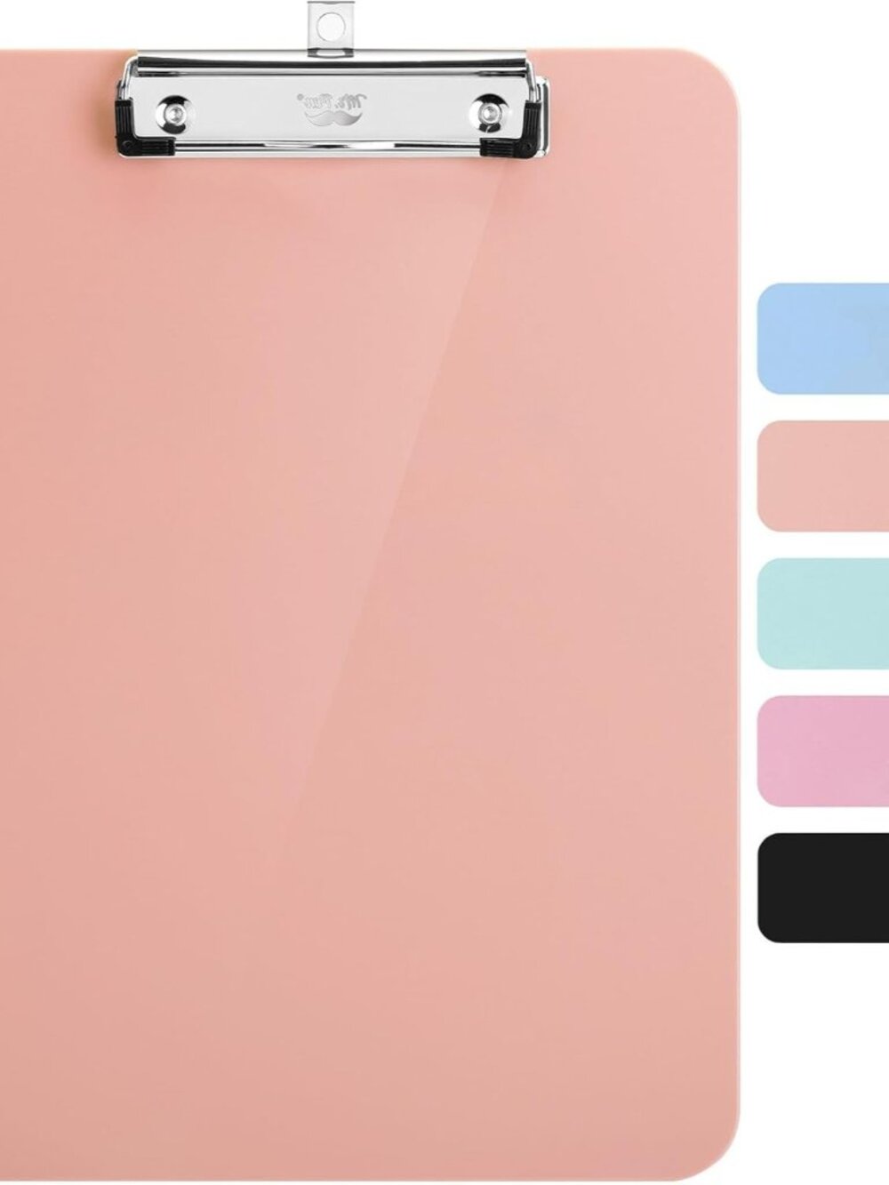 Plastic Clipboard, 12.5” x 9”, Pastel Orange, Clipboard Plastic